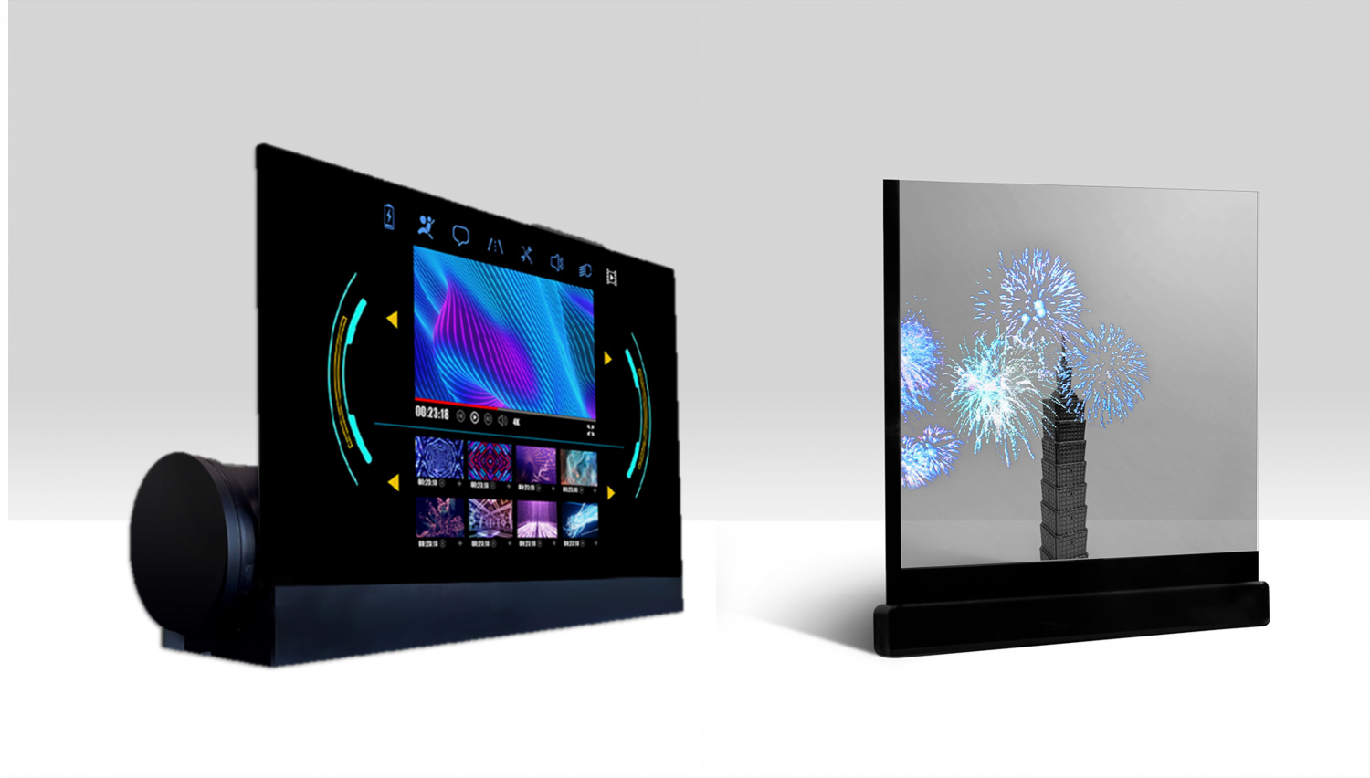 可卷式、折迭性、高透明